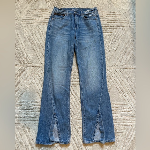 90’s bootcut American eagle medium wash wide leg Jeans - Picture 2 of 10